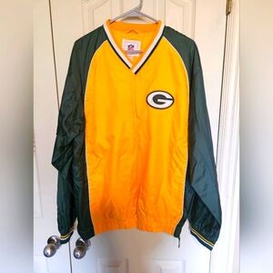 Green Bay Packers Yellow and Green Pullover Jacket
